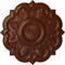 Ekena Millwork Deria Ceiling Medallion (Fits Canopies up to 6"), 20 1/4"OD x 1 1/2"P, Burnished Mahogany Crackle CM20DRBMC - alternate 1